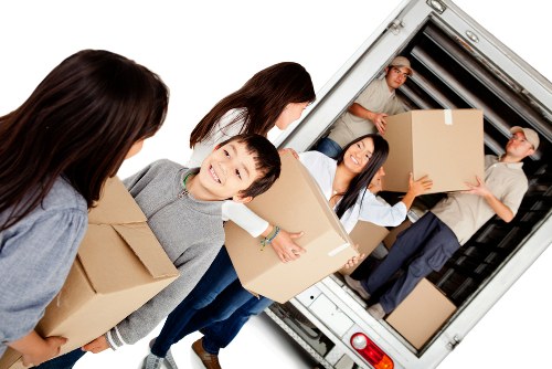 Commercial moving team planning a business relocation in Kingsbury