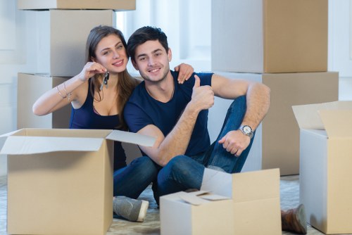 Local removals team helping with a move in Kingsbury