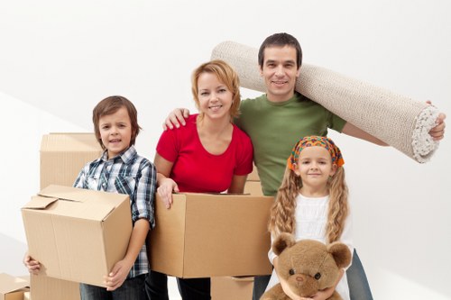 Preparation checklist and packed items for a Kingsbury same-day removal