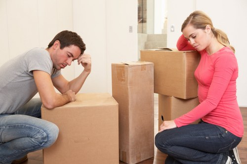 Removal van prepared for a residential move in Kingsbury