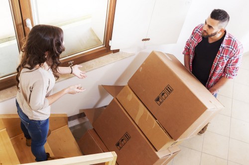 Moving boxes and packaging materials prepared for Kingsbury customers